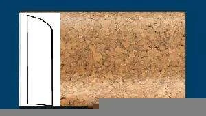 Плинтус пробковый ArtCorkDesing С 106 (Колер 8) 10х60х910 мм в Чебоксарах