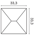 Декоративная панель Orac W106 (33.3x33.3x2.9 см) в Чебоксарах