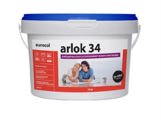 Клей Arlok 34 (4 кг) 320-480 г/м2, для бытового линолеума в Чебоксарах