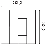 Декоративная панель Orac W103 (33.3x33.3x2.5 см) в Чебоксарах
