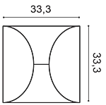 Декоративная панель Orac W107 (33.3x33.3x2.9 см) в Чебоксарах