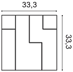 Декоративная панель Orac W102 (33.3x33.3x2.5 см) в Чебоксарах