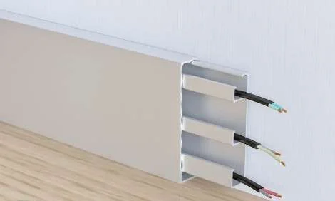 Алюминиевый плинтус Fezard Кабельный ALP-G80 Алюминий 80*15*2500 мм в Чебоксарах