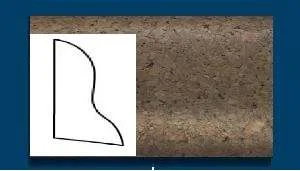 Плинтус пробковый ArtCorkDesing С 102 (Колер 7) 20x40x910 мм в Чебоксарах