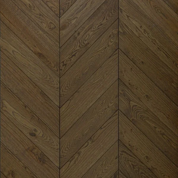 Инженерная доска Kochanelli Французская Ёлка Оскуро Дуб Original Браш (600х120х15) в Чебоксарах