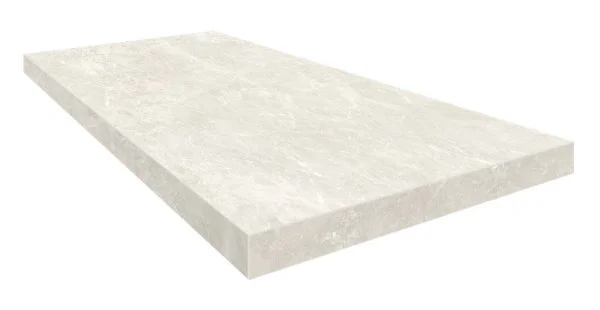 Керамогранит Coliseum Да Винчи Уайт Ступень угловая правая (Натуральный, 33х60) в Чебоксарах