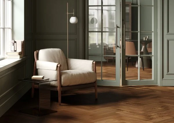 Паркетная доска Quartz Parquet Штучный паркет Орех Американский 44-400-29 в Чебоксарах