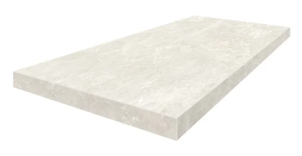 Керамогранит Coliseum Да Винчи Уайт Ступень угловая левая (Натуральный, 33х60) в Чебоксарах