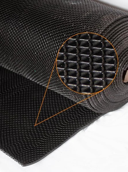 Грязезащитное рулонное покрытие ЗигЗаг Черный 5 мм (0,9 м) Китай в Чебоксарах