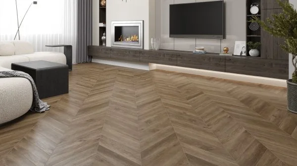 Кварц-виниловая плитка Alpine Floor Chevron Макадамия ECO 20-5 (2,5 мм. 43 класс) в Чебоксарах