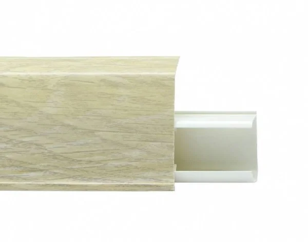 Пластиковый плинтус Royce №508 Серый Опем (55х23х2200мм) в Чебоксарах