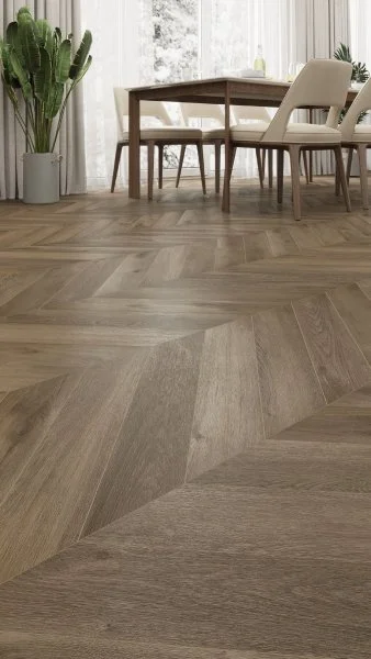 Кварц-виниловая плитка Alpine Floor Chevron Дуб Насыщенный ECO 20-4 (2,5 мм. 43 класс) в Чебоксарах