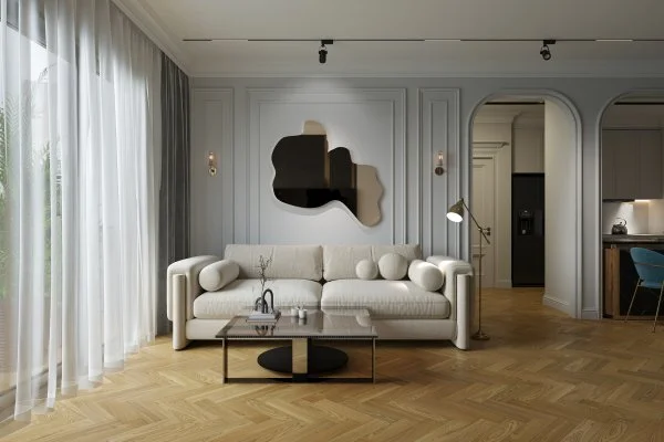 Паркетная доска Quartz Parquet Штучный паркет Вяз Кенигсберг 44-550-62 в Чебоксарах