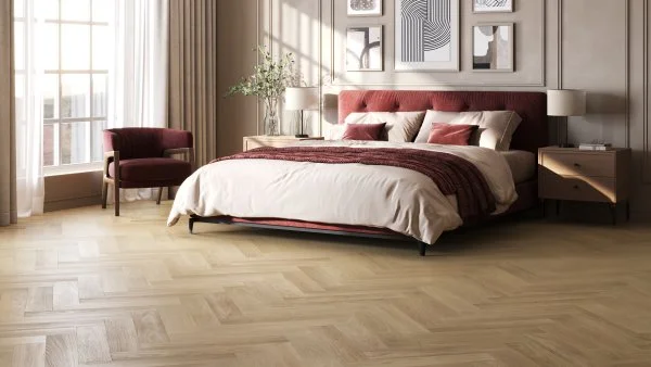 Паркетная доска Quartz Parquet Английская Ёлка Дуб Лимба 33-405 в Чебоксарах