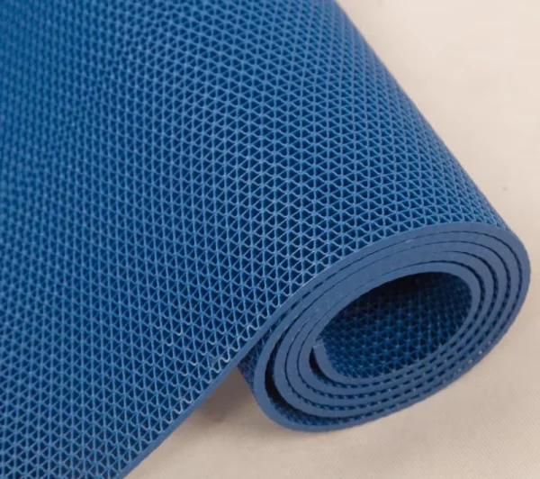 Грязезащитное рулонное покрытие ЗигЗаг Синий 4,5 мм (1,2 м) Китай в Чебоксарах