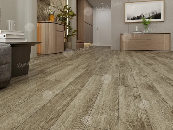 Каменно-полимерная плитка Alpine Floor Grand Sequoia Village Венге Грей ECO 11-807 4мм, 43 класс в Чебоксарах