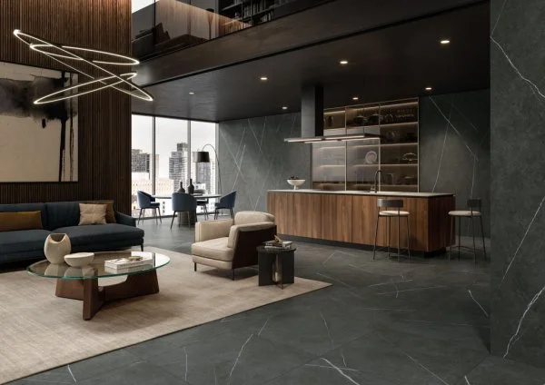 Керамогранит Italon Метрополис Империал Блэк 120х278 (Натуральная и Реттифицированная) в Чебоксарах