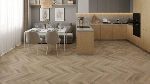 Кварц-виниловая плитка Alpine Floor Chevron Дуб Синистра ECO 20-6 (2,5 мм. 43 класс) в Чебоксарах