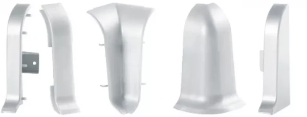 Соединитель для плинтуса ALP-C43 Серебро (ПВХ) в Чебоксарах