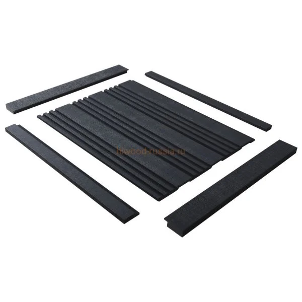 Финишный молдинг LF124B BK114K левый декорированный (31х12х2700мм) в Чебоксарах