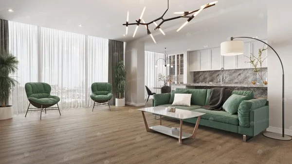 Каменно-полимерная плитка Alpine Floor Solo Ларгетто ECO 14-3, 3,5 мм 34 класс в Чебоксарах