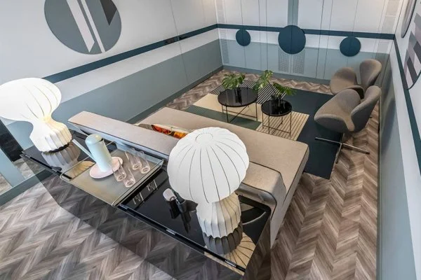 Пробковое покрытие CorkStyle Chevron Silver в Чебоксарах