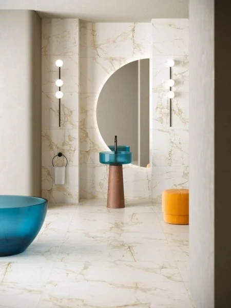 Керамогранит Coliseum Канова Уайт 60х120 (Натуральный и Реттифицированный) в Чебоксарах