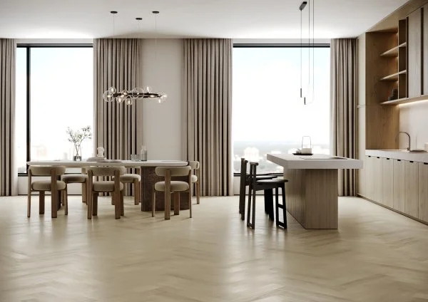 Паркетная доска Quartz Parquet Английская Ёлка Дуб Испанский 33-404 в Чебоксарах