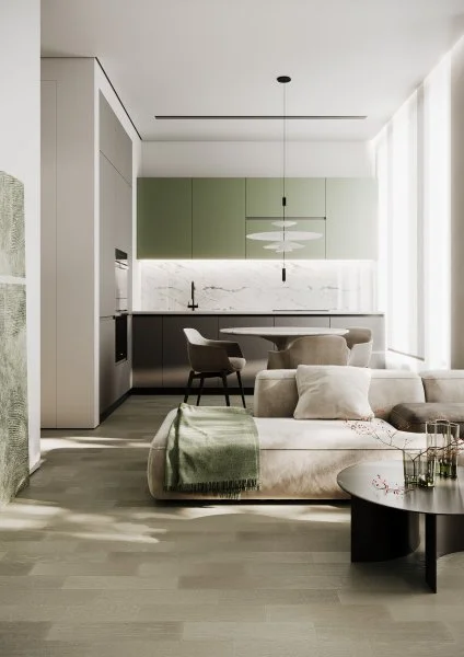 Паркетная доска Quartz Parquet Штучный паркет Дуб Лунный 44-1258-08 в Чебоксарах