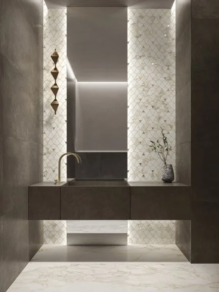 Керамогранит Italon Этернум Каррара Мозаика Вертекс 25.8х30 (Натуральная) в Чебоксарах