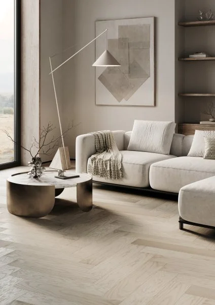 Паркетная доска Quartz Parquet Английская Ёлка Дуб Песочный 33-408 в Чебоксарах