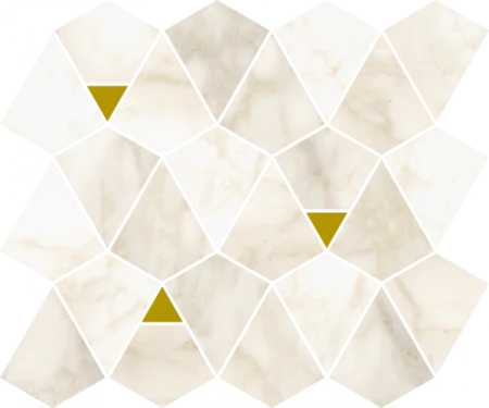 Керамогранит Italon Этернум Каррара Мозаика Вертекс 25.8х30 (Натуральная) в Чебоксарах