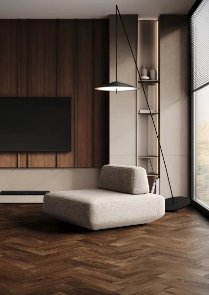 Паркетная доска Quartz Parquet Штучный паркет Орех Американский 44-400-29 в Чебоксарах