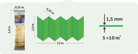 Подложка Солид 1,5мм для LVT ANTI SLIP (10м2) в Чебоксарах