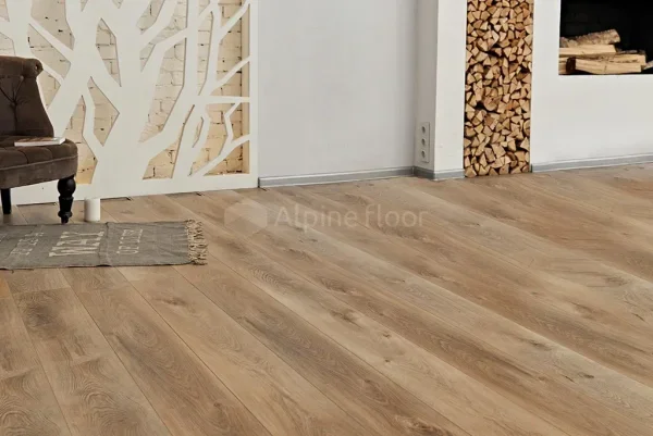 Кварц-виниловая плитка Alpine Floor Premium XL Дуб Природный Изысканный ЕСО 7-6, 8 мм. 43 класс в Чебоксарах