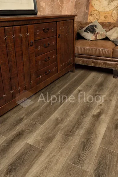 Кварц-виниловая плитка Alpine Floor Premium XL Дуб Коричневый ЕСО 7-9, 8 мм. 43 класс в Чебоксарах