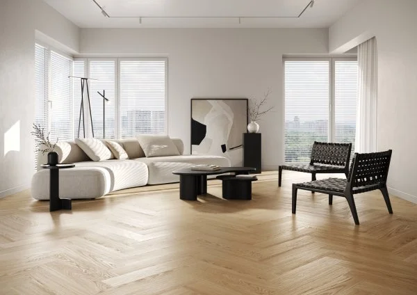 Паркетная доска Quartz Parquet Английская Ёлка Дуб Тоскана 33-407 в Чебоксарах