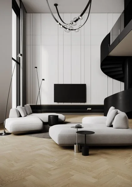 Паркетная доска Quartz Parquet Штучный паркет Дуб Бисквитный 44-1258-07 в Чебоксарах