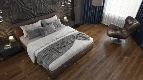 Кварц-виниловая плитка Alpine Floor Premium XL Дуб Шоколадный ЕСО 7-18, 8 мм. 43 класс в Чебоксарах