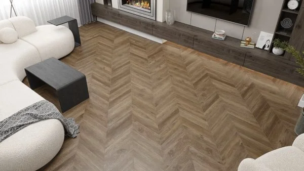 Кварц-виниловая плитка Alpine Floor Chevron Макадамия ECO 20-5 (2,5 мм. 43 класс) в Чебоксарах
