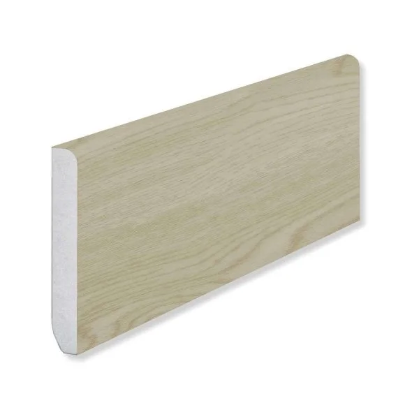 Кварцевый плинтус Fargo 18001-35 Ясень Белый 80х11х2200 мм в Чебоксарах