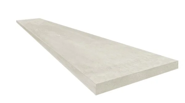 Керамогранит Coliseum Экспо Уайт Ступень угловая правая (Натуральный, 33х60) в Чебоксарах