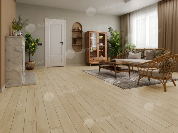 Каменно-полимерная плитка Alpine Floor Grand Sequoia Village Камфора ECO 11-507 4мм, 43 класс в Чебоксарах