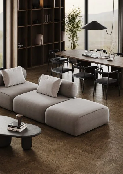 Паркетная доска Quartz Parquet Штучный паркет Дуб Брауни 44-413 в Чебоксарах