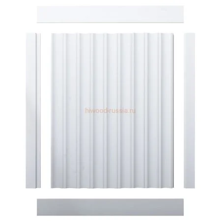 Финишный молдинг LF124A NP правый белый (42х12х2700мм) в Чебоксарах