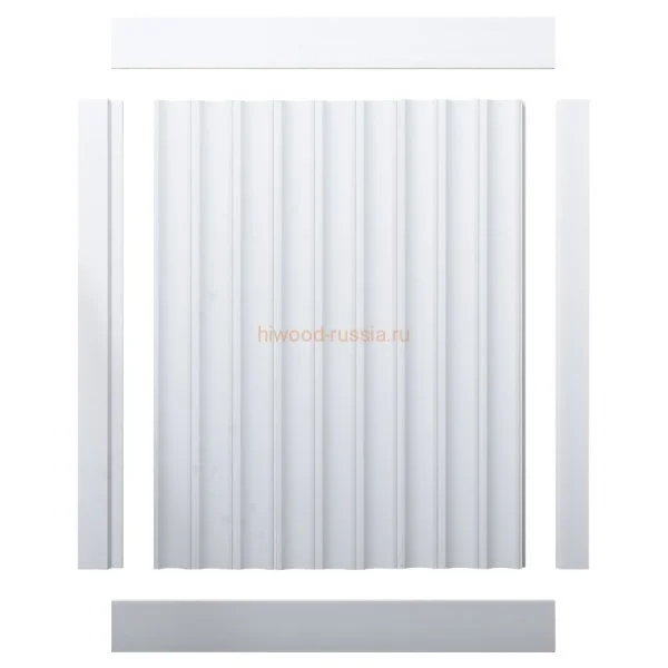 Финишный молдинг LF124A NP правый белый (42х12х2700мм) в Чебоксарах