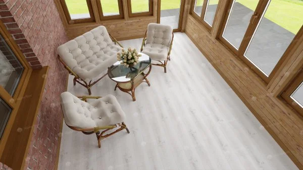 Каменно-полимерная плитка Alpine Floor Classic Дуб Выбеленный ECO 182-8, 4мм 43 класс в Чебоксарах