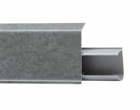 Пластиковый плинтус Royce №551 Грей (55х23х2200мм) в Чебоксарах