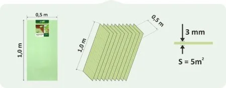 Подложка Солид 3мм листовая (5м2) в Чебоксарах