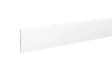 Плинтус дюрополимерный Bonkeel 01 Белый (80х14х2000 мм) в Чебоксарах